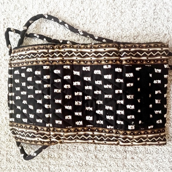 Vera Bradley Crossbody Wallet Tri-Fold Zebras Clutch Travel Vacation Black - Picture 8 of 8